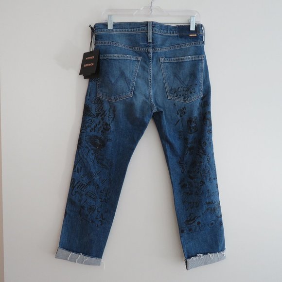 MOTHER SUPERIOR The Scrapper Cuff Ankle Fray NWT - Picture 12 of 15